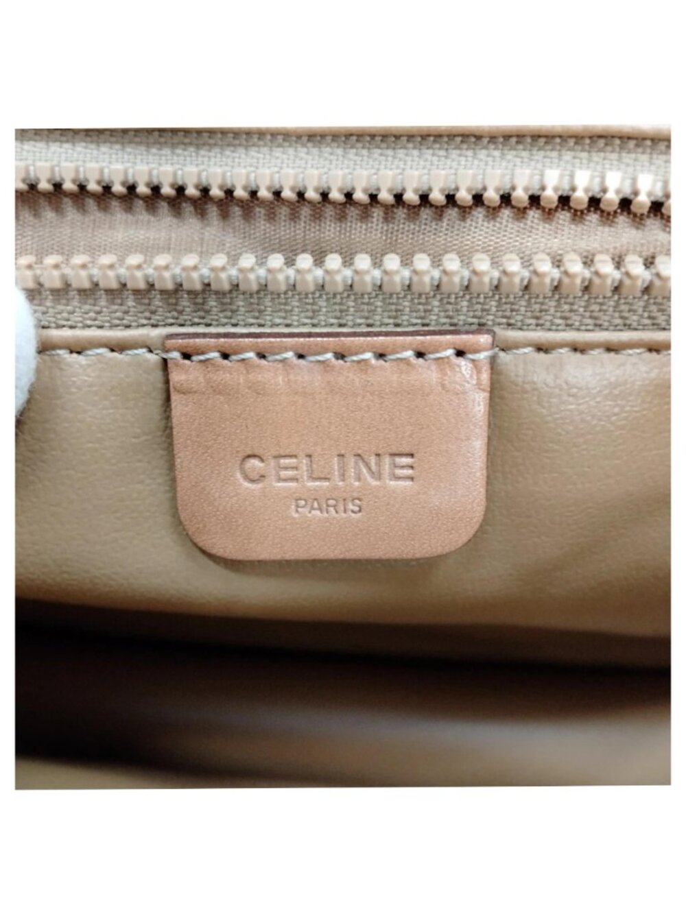 Authentic Vintage Celine Macadam Envelope Crossbody Bag Brown PVC Leather Trim - Picture 16 of 16